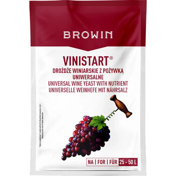 Browin стартер для ферментации вина 34g 400400, 34g, 50L, универсальный, в комплекте (400400)