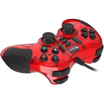 Genesis Mangan 200 NJG-1425, геймпад, USB Type-A, кабель 1.8м, 15 кнопок, кнопка Turbo, вибрация, эргономичный, красный (NJG-1425)