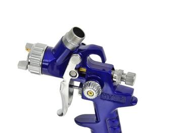 Geko Smidzinātājpistole krāsām G01105, 0,8mm, 125ml, 3,0bar, 170l/min, alumīnija korpuss, regulējami gaisa un šķidruma iestatījumi (G01105)