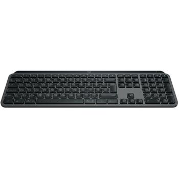 Logitech klaviatūra MX KEYS S 920-011587, bezvadu, Bluetooth, QWERTY, LED apgaismojums, 10 m, USB-C uzlāde, 810 g (920-011587)