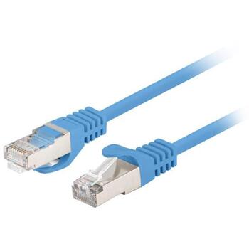 Lanberg Patchcord CAT.6 FTP 0.5M fluke passed 10-pack, Blue | PCF6-20CC-0050-B (PCF6-20CC-0050-B)