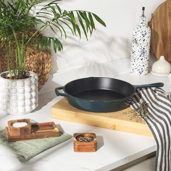 Salter BW13773GR Cast Iron 26 cm FryPan, Green (BW13773GR)