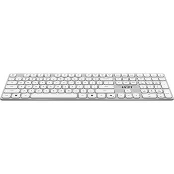 MSI FORGE K210 W COMBO WHITE, беспроводная клавиатура и мышь, USB, QWERTY, 1600 DPI, 6 кнопок, белый (FORGE K210 W COMBO WHITE)