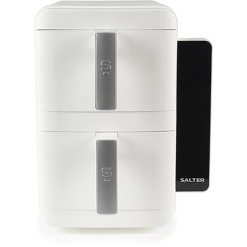 Salter Gaisa fritieris EK6642WHTVDE, 2400W, 9l, 2 grozi, digitālais panelis, 9 programmas, mazgājams grozs (EK6642WHTVDE)