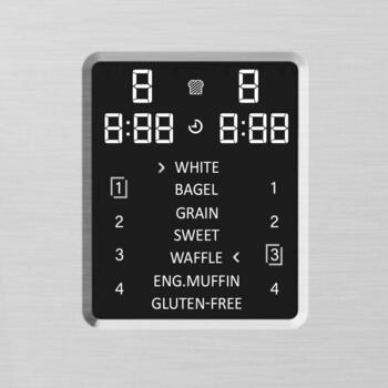 Gastroback 42396 Design Toaster Digital 4S, 4 ломтика, 1900 Вт, 7 программ, ЖК-дисплей, разморозка, подогрев (42396)