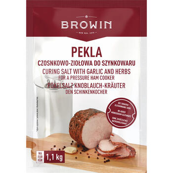 Browin Соль для засолки с чесноком и травами МОДЕЛЬ 410022, 100 г, подходит для варки ветчины (410022)
