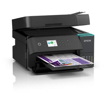 Epson Многофункциональный принтер EcoTank L6370 C11CL43403, 4-ink, A4, Wi-Fi, 1200 x 2400 dpi, ADF, черный (C11CL43403)