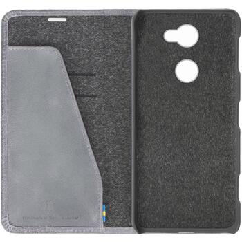 Krusell Sunne 2 Card Foliowallet Sony Xperia L2 vintage grey, 61240, 14 см, 2 кармана для карт, натуральная кожа (61240)