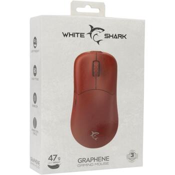White Shark Игровая мышь GRAPHENE-R, 47g, 6, 1.5m, 6200 DPI, USB 2.0, эргономичная, оптическая (GRAPHENE-R)