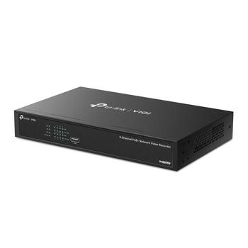 VIGI 8 kanālu PoE+ tīkla video ierakstītājs, TP-Link, VIGI NVR1008H-8MP, 8-Channel, 80 Mbps, 60 Mbps, 3840x2160/30Hz (VIGINVR1008H-8MP)