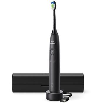 Philips Elektriskā Zobu Birste HX7101/02, 62000 kustību minūtē, 1 birstes galviņa, 1 tīrīšanas režīms, melna (HX7101/02)