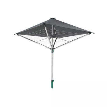 Leifheit LinoProtect 400 1082100, rotējošais veļas žāvētājs, 40m, 4 veļas mašīnas, jumts, 8 pakaramie (1082100)