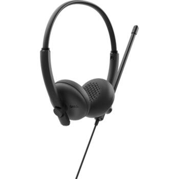 Dell Наушники WH125 520-BBLV, USB Type-A, черный, 20-20kHz, микрофон с держателем, проводное подключение (520-BBLV)