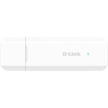 D-Link DWM-222W/R 4G LTE AX300 Wi-Fi 6 USB-адаптер, USB 2.0, 286.8 Мбит/с, 2.4 ГГц, WPA2, белый (DWM-222W/R)