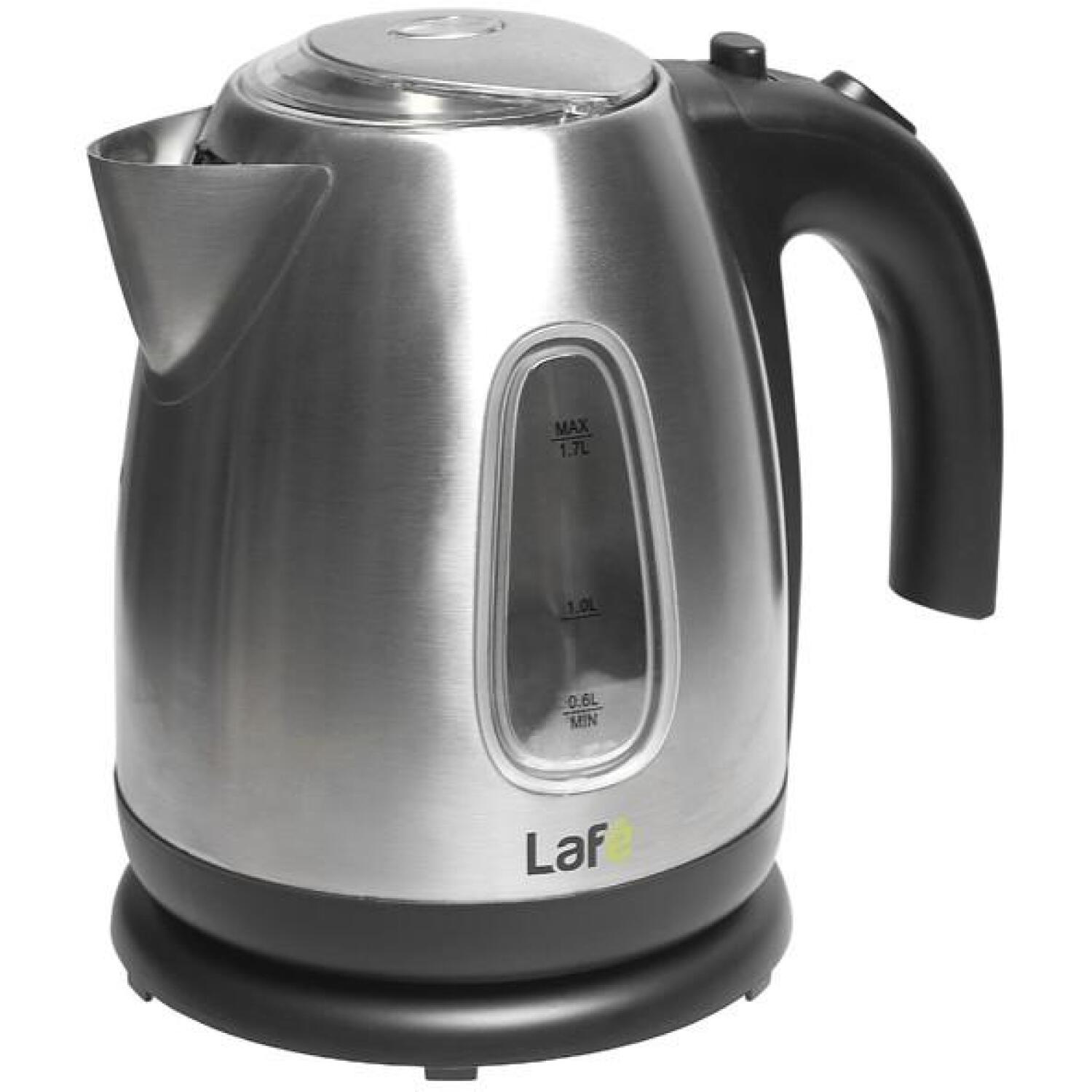 Lafe Электрический чайник CEG003 LAFCZA45008, 2200W, 1.7l, нержавеющая сталь, диск, автоматическое отключение, индикатор включения (LAFCZA45008)