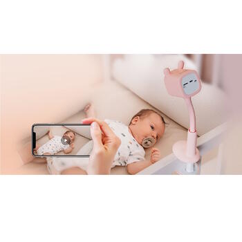 Ezviz BM1 Зайчик CS-BM1-1080P-PI, 1080p, 2МП, 100°, 5м, 2000мАч, Wi-Fi, двусторонняя связь, AI-детекция, розовый (CS-BM1-1080P-PI)