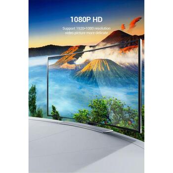 Vention Кабель DP на VGA 2M HBLBH, 2м, 1080p, прямой разъем, двойная защита (HBLBH)