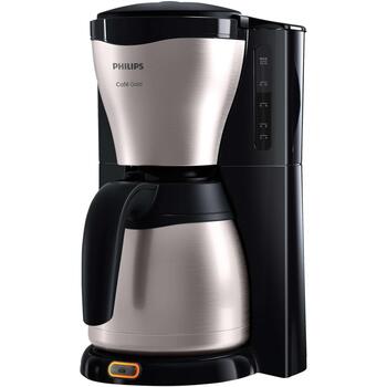 Philips Кофеварка HD7546/20, 1000 Вт, 1.2 л, до 15 чашек, черный/металл, капельное приготовление (HD7546/20)