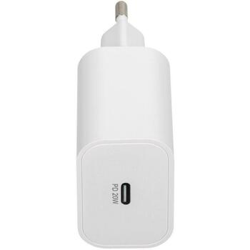 Rivacase мобильное зарядное устройство PS4101 W00, 110-240V, 1м, 1xUSB Type-C, быстрая зарядка, универсальное (PS4101W00WHITE)