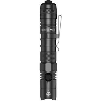 Nitecore MH12V2, rokas lukturis, 1200 lm, 1 lampa, 202 m gaismas attālums, IP68, 1 m triecienizturīgs, USB lādējams, alumīnijs (MH12V2)