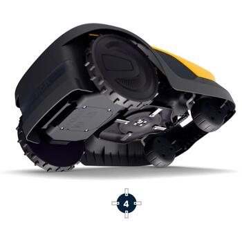 STIGA A 10V robotizēts zāles pļāvējs GPS RTK AI kamera bez vadiem līdz 1000m² 18cm 25.2V 2.5Ah 2850rpm 7 naglas 2R7111028/ST1 (2R7111028/ST1)