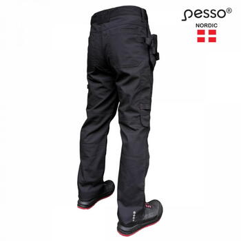 Pesso Брюки KD115B Ripstop Pro C48, черные, 0.85кг, 65% полиэстер, 35% хлопок, 4-сторонний стрейч, светоотражатели (KD115B_C48)