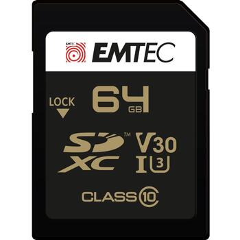 Emtec Карта памяти ECMSD64GXC10SP, 64GB, 100MB/s, UHS-I, V30 (ECMSD64GXC10SP)