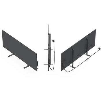 Viedais sienas sildītājs infrasarkanai un konvekcijas apkurei līdz 30m² 700W Wi-Fi LED melns AGH0004S AENO (AGH0004S)