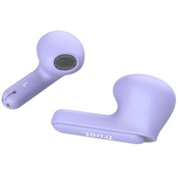 Trust austiņas Yavi 25299 Bluetooth, 20-20000 Hz, 2 mikrofoni, 6 h akumulatora darbības laiks, 23 h ar uzlādes korpusu, rozā (25299)