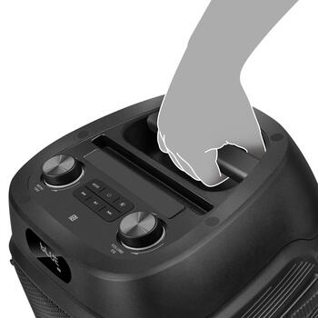 Портативная Bluetooth колонка PS-850 100 W RMS TWS FM USB microSD LED дисплей 8000 mAh Чёрный SV-022679 SVEN (SV-022679)