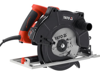 Yato циркулярная пила YT-82155, 2000 Вт, 210 мм, 5700 мин⁻¹, 230-240 В, 50/60 Гц, 67/45 мм, 60 зубьев, 0-45 ˚, IPX0, класс II (YT-82155)