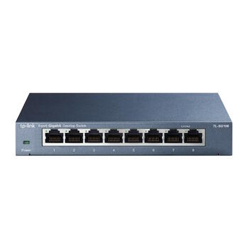 Сетевой коммутатор 8 × Gigabit RJ45 неуправляемый TL-SG108 8 × 10/100/1000 Mbps Auto MDI MDIX Черный TP-Link (TL-SG108)