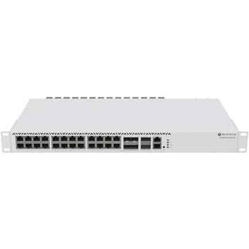 Mikrotik CRS326-4C+20G+2Q+RM, управляемый коммутатор, 20x 2.5G RJ-45, 4x COMBO, 4x SFP+, 2x 40G QSFP+, 32MB флеш-память (CRS326-4C+20G+2Q+RM)