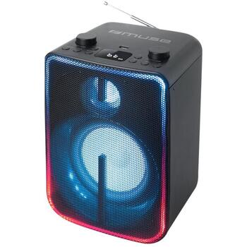 Muse Беспроводная колонка M-1802DJ, 60 Вт, Bluetooth 5.0, FM-радио, USB, Aux 3,5 мм, вход для микрофона, аккумулятор 1800 мАч (M-1802DJ)