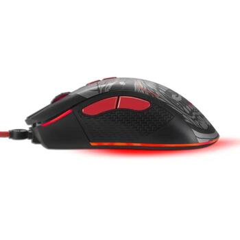 Subsonic Игровая мышь SA5612-IM1, 7200 DPI, 7 кнопок, красная LED подсветка, для правшей (SA5612-IM1)