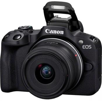 Canon Беззеркальная камера EOS R50, 5811C023, 24,2 МП, ISO 100-32000, 2,95'', Wi-Fi, видеозапись, CMOS (5811C023)