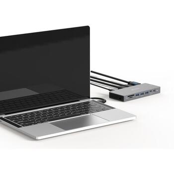 Sandberg USB-C 13in1 док-станция Pro 136-61, 100W, 2xHDMI, 1xDP, 3xUSB 3.0, 1xUSB-C 3.1, 1xRJ45, 1xAudio, 1xSD, 1xMicroSD (136-61)