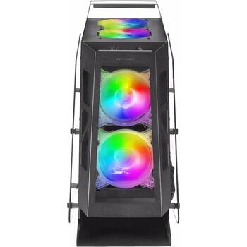 Jata MC61 Silikons, Datora korpuss, MC61, 394x203x369mm, 4x120mm ARGB ventilatori, MicroATX/Mini-ITX saderība (MC61)
