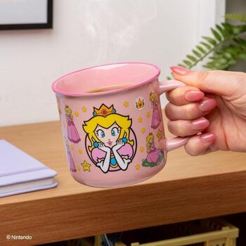 Paladone Super Mario Princess Peach термокружка PP14753NN, 350мл, розовая, дизайн меняется при добавлении горячей жидкости (PP14753NN)
