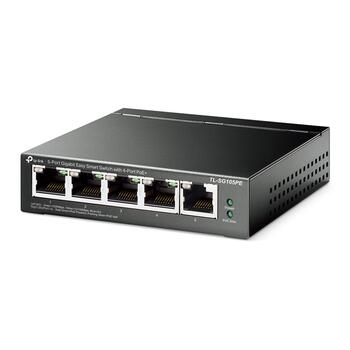 5-портовый гигабитный коммутатор Easy Smart с 4 портами PoE+, TP-Link, TL-SG105PE, 4, 65W (TL-SG105PE)
