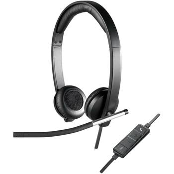 Logitech наушники 981-000519 50-10000 Гц, 2.1 м кабель, USB Type-A, шумоподавляющий микрофон, встроенное управление (981-000519)