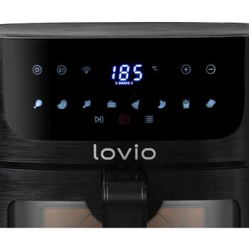 Lovio Gaisa fritieris LVAF002BK, 1500W, 6l, 8 programmas, WiFi, Tuya lietotne, karstumizturīgs rokturis (LVAF002BK)
