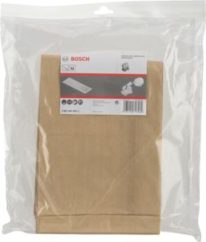 Putekļu maisiņš papīra 5.gab, GAS 35, Putekļu izvades aprīkojumam PAPĪRA FILTRU MAISIŅŠ, 2607432035 BOSCH (2607432035)