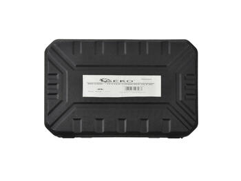 Geko G02505 Eļļas spiediena mērītājs, 75mm, 0-7bar, 0-100PSI, 3 adapteri, šļūtene, koferis (G02505)