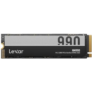Lexar NM990 4 TB M.2 PCI Express 5.0 NVMe LNM990X004T-RNNNG, 4000 GB, 14000 MB/s, 11000 MB/s, 3000 TBW, 2000000 IOPS, 1500000 IOPS (LNM990X004T-RNNNG)