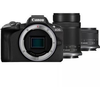 Canon Беззеркальная камера EOS R50, 5811C023, 24,2 МП, ISO 100-32000, 2,95'', Wi-Fi, видеозапись, CMOS (5811C023)