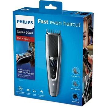 Philips машинка для стрижки HC5630/15, 28 длины, 1 мм точность, 90 мин без провода, 100% моющаяся, Турбо режим (HC5630/15)