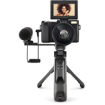 Agfa Photo Vlogging камера VLG4KDIG, 48MP, 4K, 16x цифровое увеличение, 250g, MicroSD, литий-ионный аккумулятор (VLG4KDIG)