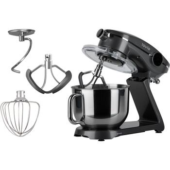 Lovio Миксер LVSTM03PGY, 1800W, 6.5L, 10 скоростей, металлический корпус, автоматическая остановка, защита от перегрузки (LVSTM03PGY)