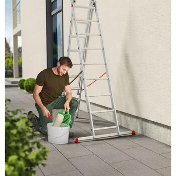 HAILO ProfiStep Combi 037309007, 3x9 pakāpieni, 650cm, 150kg, alumīnijs, pašbloķējošs mehānisms (037309007)
